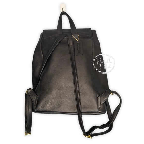 Coach Legacy Vintage Large Black Leather Backpack