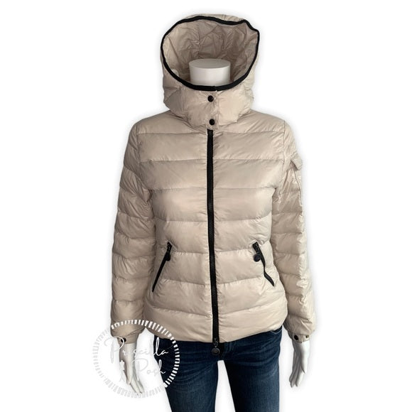 Moncler Beige Ivory Goose Down Bady Puffer Jacket