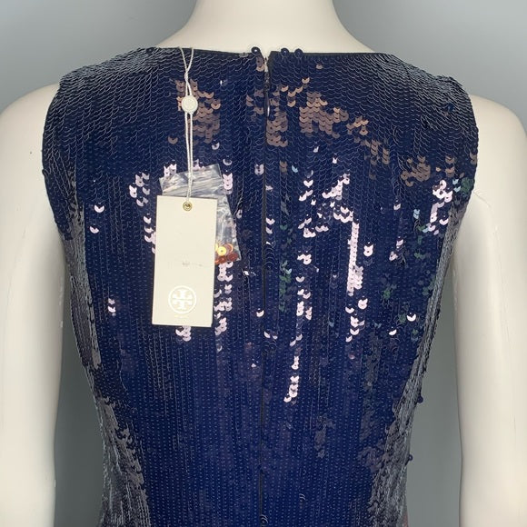 NWT Tory Burch Ophelia Color Block Sequin Dress