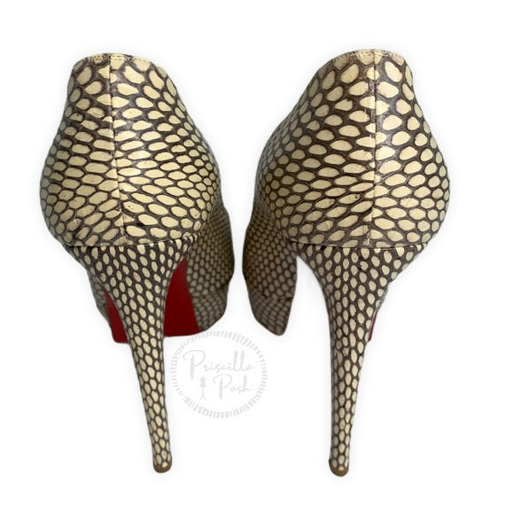 Christian Louboutin Snake Python Bianca Platform