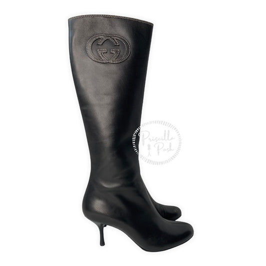 Gucci Stil Pelle S. Cuoio Womens Boots Gucci Soho Black Leather Boots Tall