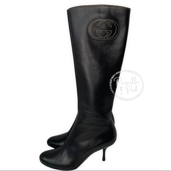 Gucci Stil Pelle S. Cuoio Womens Boots Gucci Soho Black Leather Boots Tall
