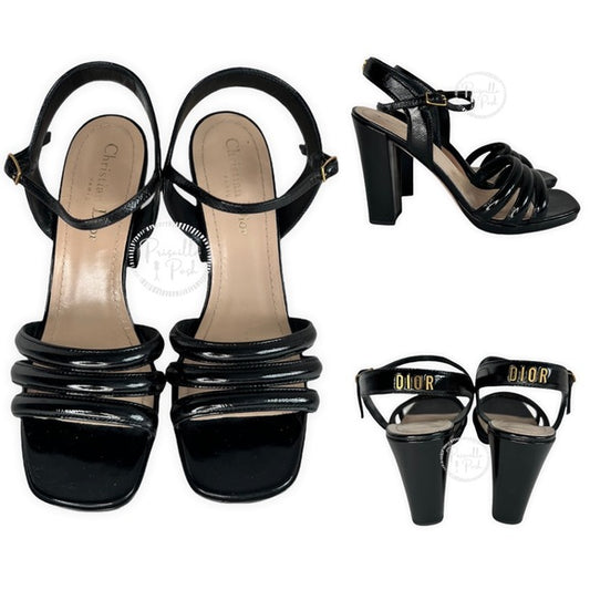 Christian Dior | Dior Call Heeled Sandal 2021-22FW Black Patent Leather