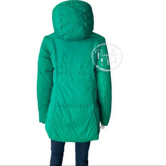 Moncler Teal Blue Green Long Down Puffer Jacket Goose Down Padded Puffer Coat