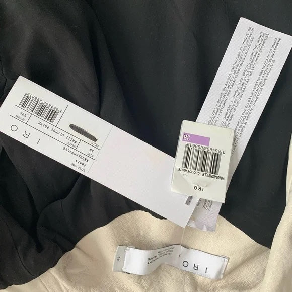 NWT IRO - Ashville Leather Jacket in Cloudy White