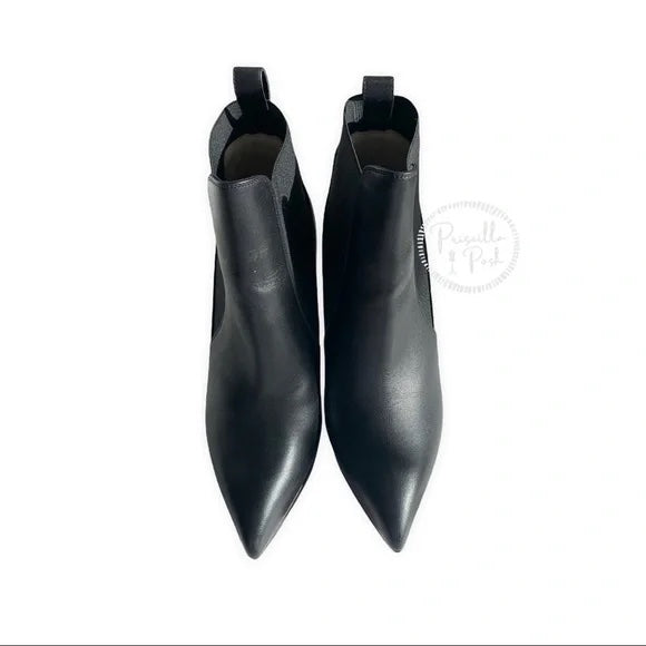 Christian Louboutin Crochinetta 100 black leather ankle boots booties heeled 38