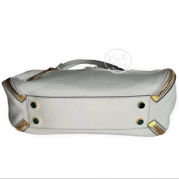 TOM FORD Sedgwick Medium Zip Tote Bag, White