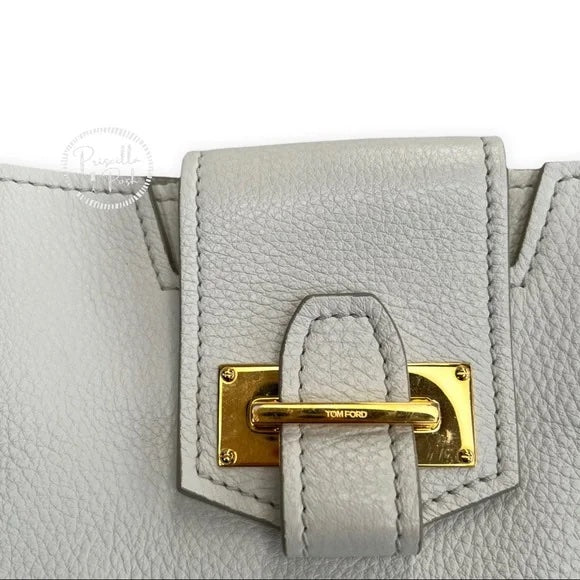 TOM FORD Sedgwick Medium Zip Tote Bag, White