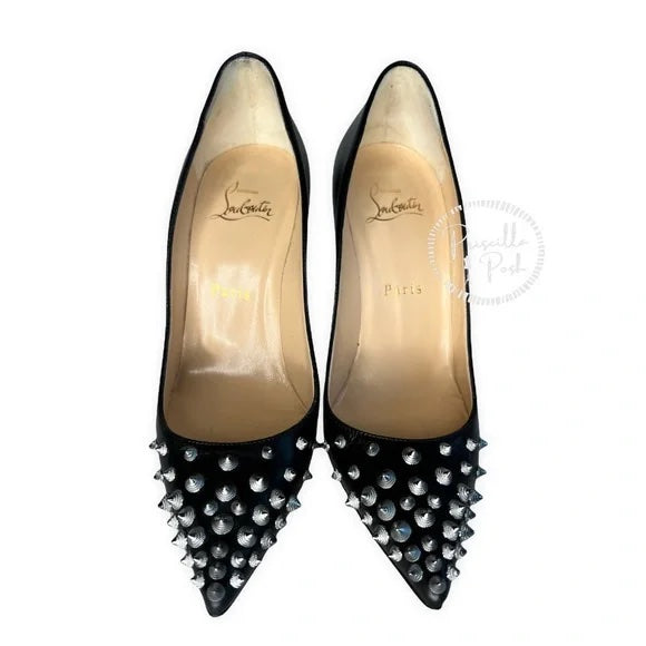 Christian Louboutin Pumps Spikyshell 100 embellished Black/Silver Silver Spike