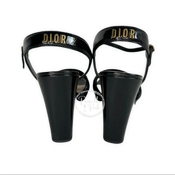 Christian Dior | Dior Call Heeled Sandal 2021-22FW Black Patent Leather