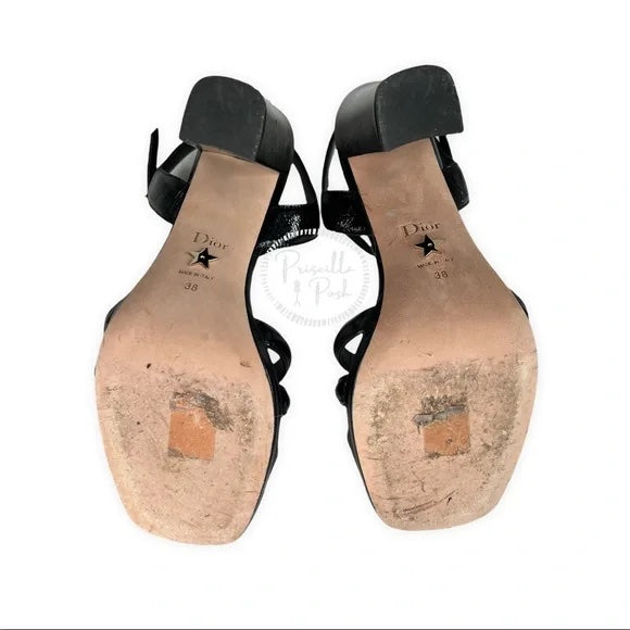 Christian Dior | Dior Call Heeled Sandal 2021-22FW Black Patent Leather