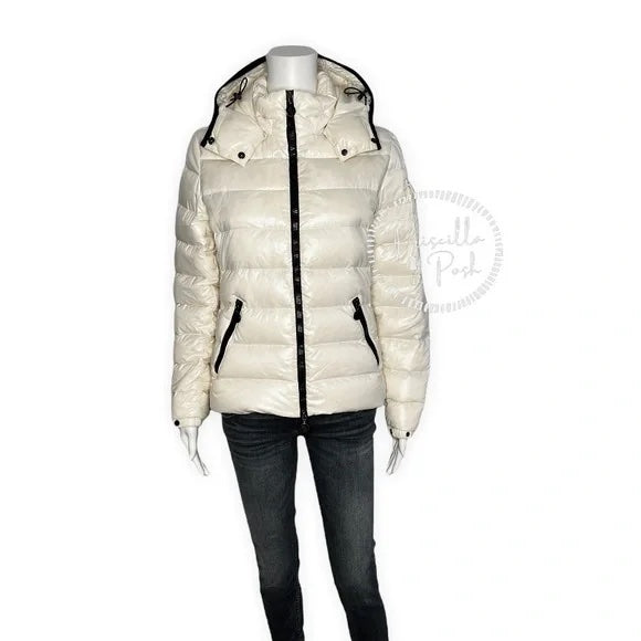 Moncler White Bady Short Puffer Jacket White Puffer Coat