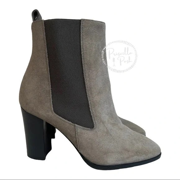 Christian Louboutin Crosta Verabotta 85 Chelsea Boots Grey Black Ankle Booties 36.5