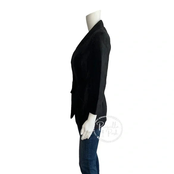 Alexander McQueen Black Silk Honeycomb and Bee Embroidered Blazer Jacket IT 40