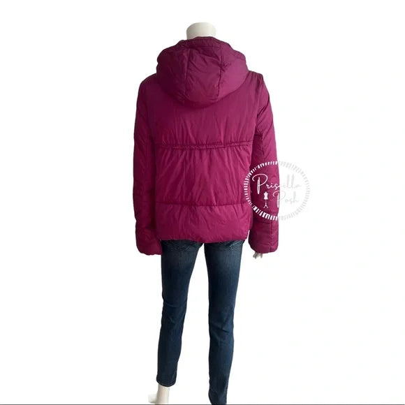 Moncler Magenta 'Amaryllis' Down Puffer Jacket Puffer Coat Fuchsia Pink Purple