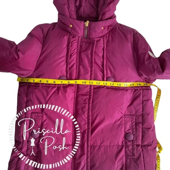 Moncler Magenta 'Amaryllis' Down Puffer Jacket Puffer Coat Fuchsia Pink Purple