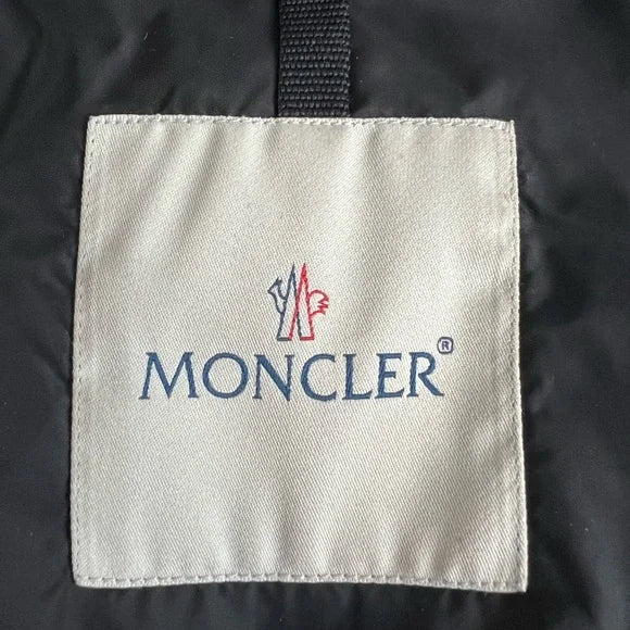Moncler Black Peplum Hem Goose Down Puffer Jacket Puffer Coat Flounce Hem Medium