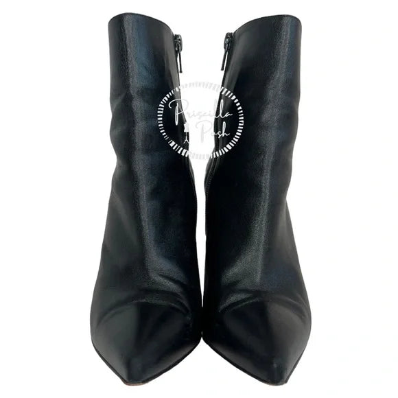 Christian Louboutin Black Leather Ankle Boots “Electroboot” 100 Spike Stud 36