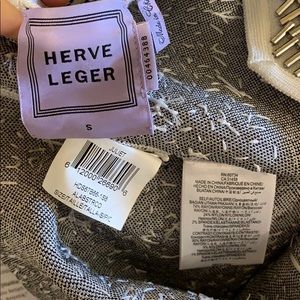 Herve Leger Juliet Geometric Beaded Bandage Dress