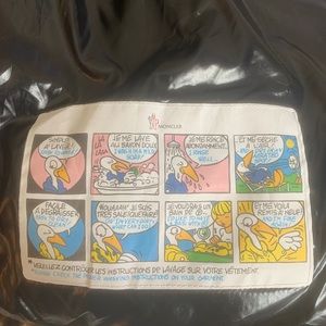 NWT Moncler Caille Leopard Down Puffer Jacket