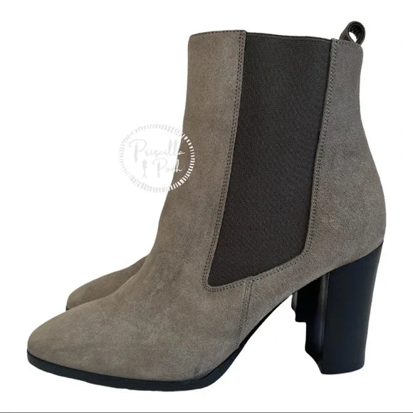 Christian Louboutin Crosta Verabotta 85 Chelsea Boots Grey Black Ankle Boots 36.5