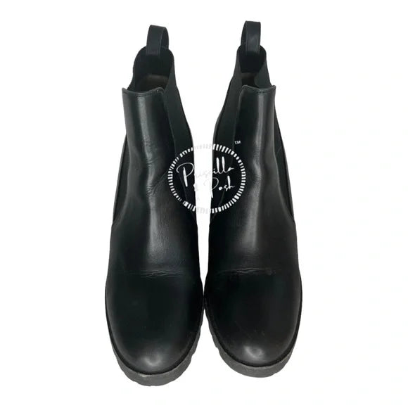 Christian Louboutin Marchacroche Leather Red Sole Booties 38.5 Rubber â Priscilla Posh