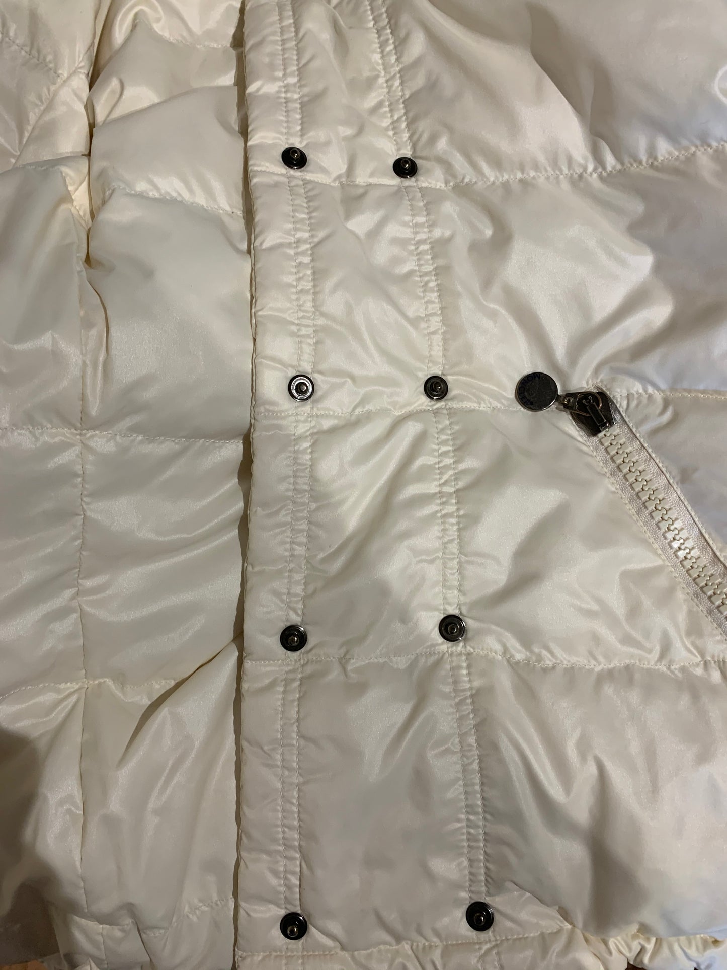 Moncler Ivory White Down Puffer Jacket Winter Coat