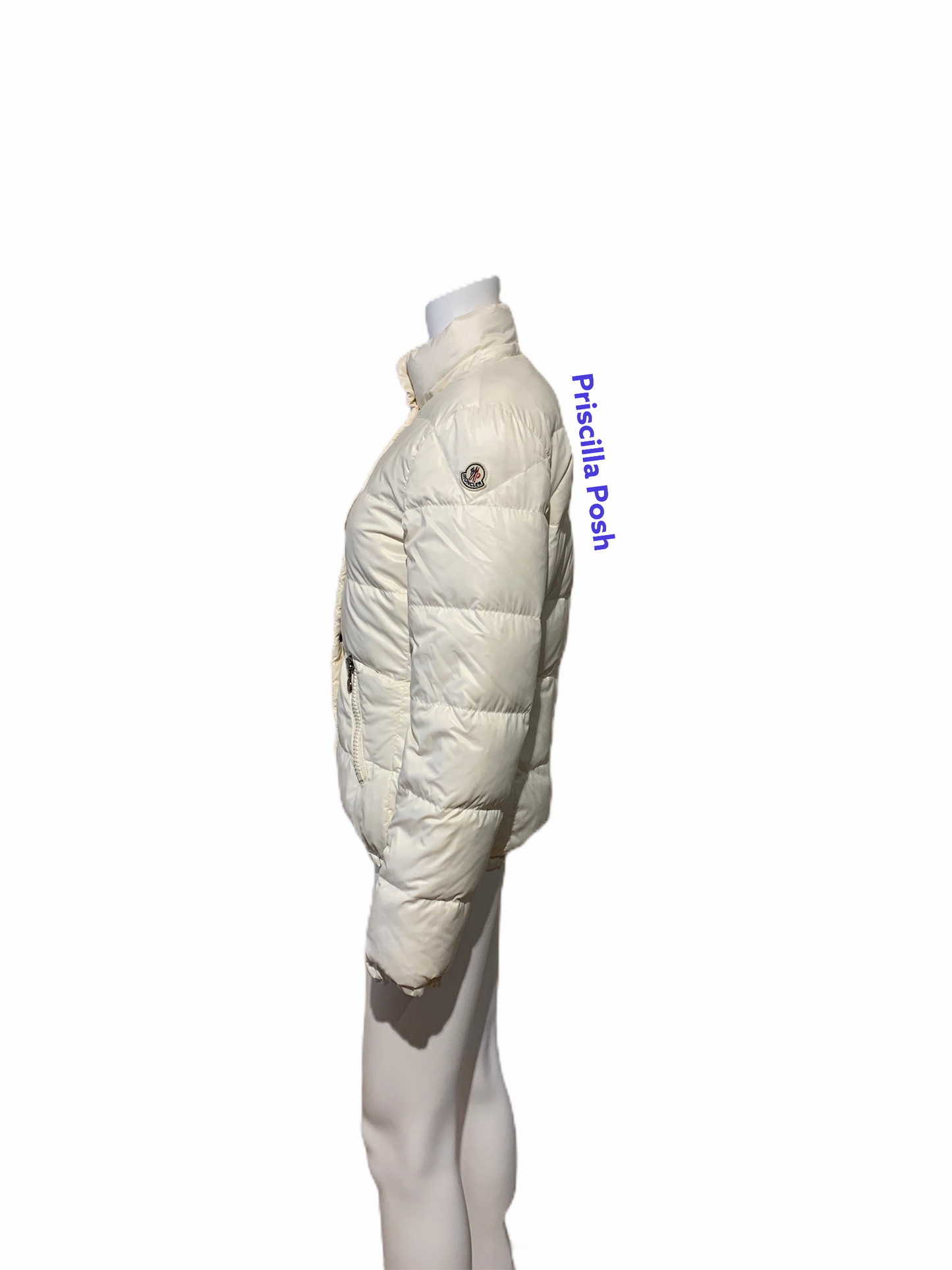 Moncler Ivory White Down Puffer Jacket Winter Coat