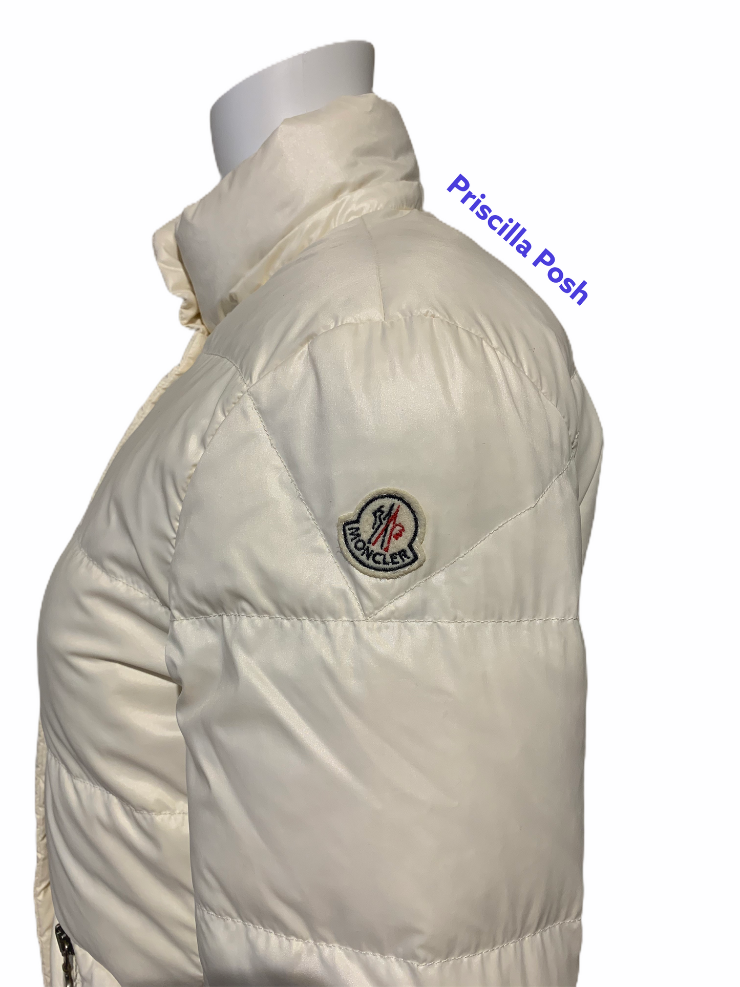 Moncler Ivory White Down Puffer Jacket Winter Coat