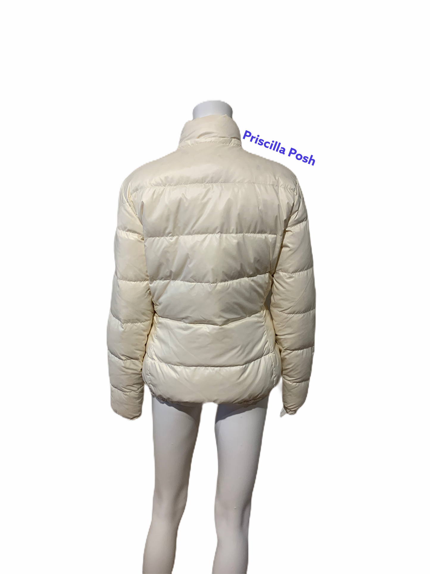 Moncler Ivory White Down Puffer Jacket Winter Coat