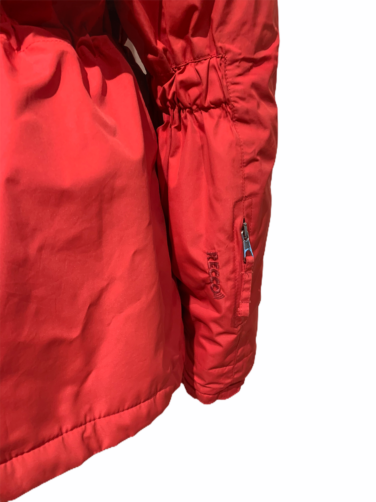 Vintage Moncler Grenoble Red Ski Jacket With Fur