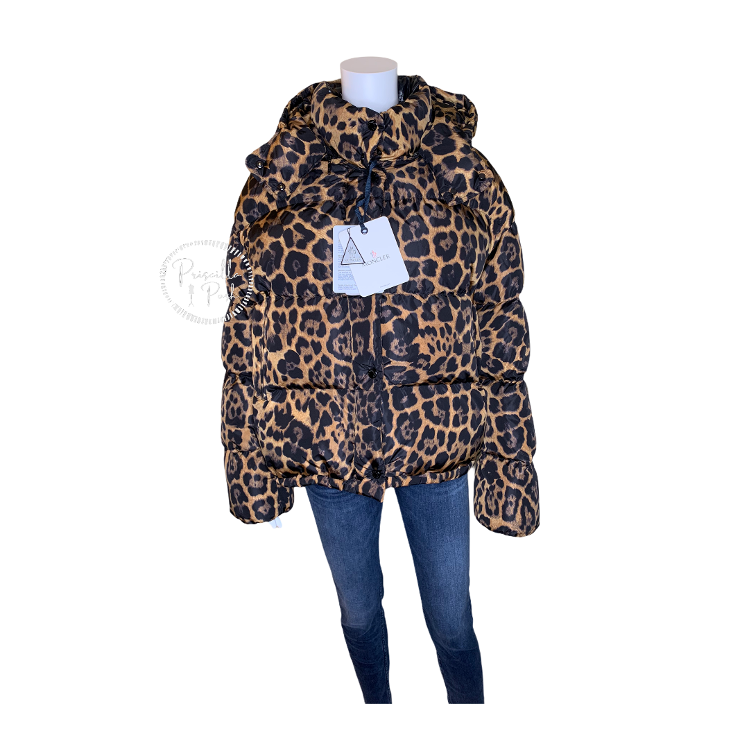 Moncler caille leopard hot sale