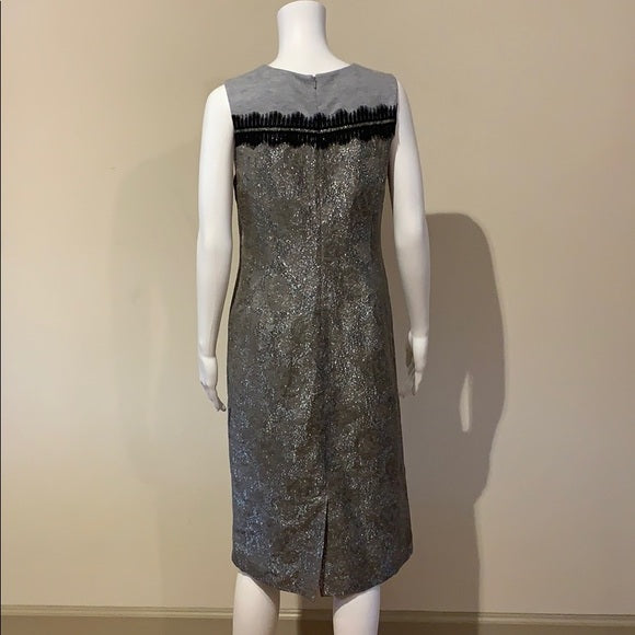 Tory Burch Lurex Jacquard Sleeveless Jane Dress 6