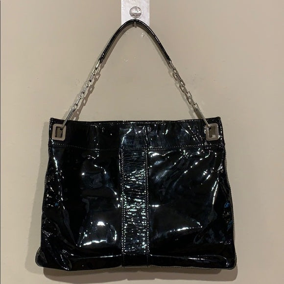 Roger Vivier Patent Leather Metro Shoulder Bag