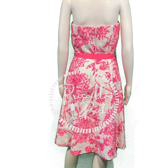 NWT Lilly Pulitzer Sienna Strapless Dress Hot Pink 8