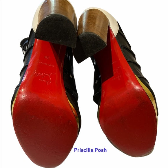 *sold* Christian Louboutin Decoupata Red Sole Boots