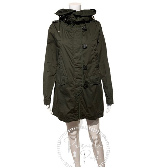 Moncler Argile Giubbotto Hooded Mixed Media Parka