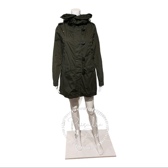 Moncler Argile Giubbotto Hooded Mixed Media Parka