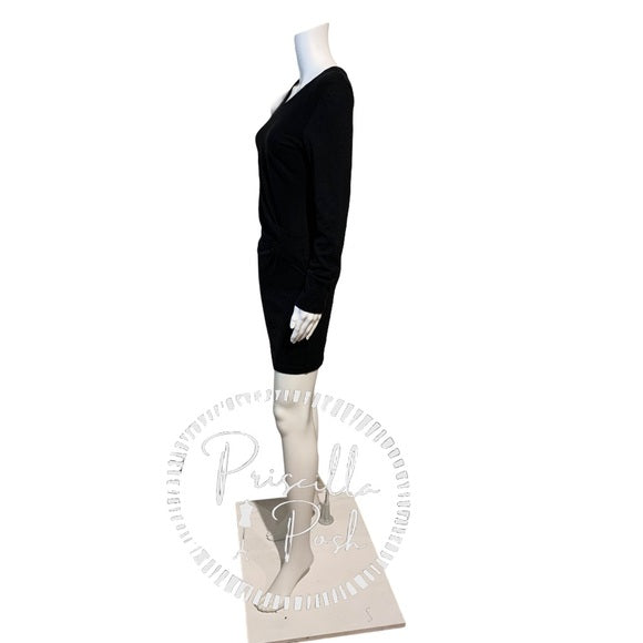 Iro Aenor Twist-Front Long-Sleeve Sweater Dress
