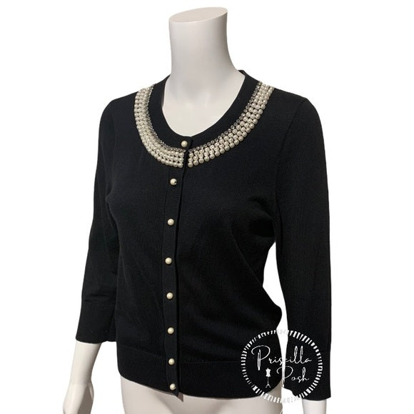 Kate Spade New York Black Tula Embellished Sweater