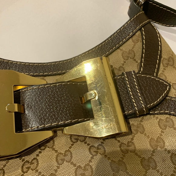 Gucci Hobo Queen Bow Guccisimma Logo Shoulder Bag