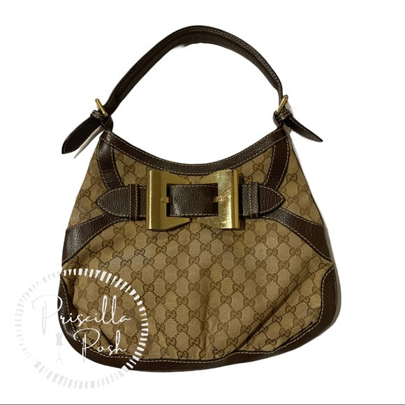 Gucci Hobo Queen Bow Guccisimma Logo Shoulder Bag