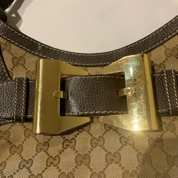 Gucci Hobo Queen Bow Guccisimma Logo Shoulder Bag