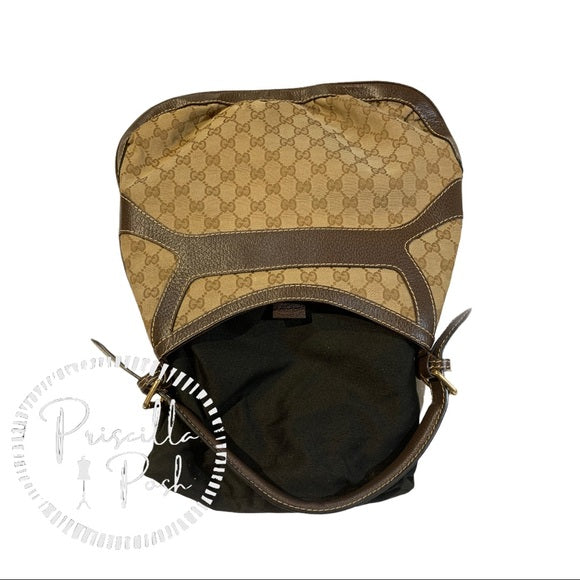 Gucci Hobo Queen Bow Guccisimma Logo Shoulder Bag