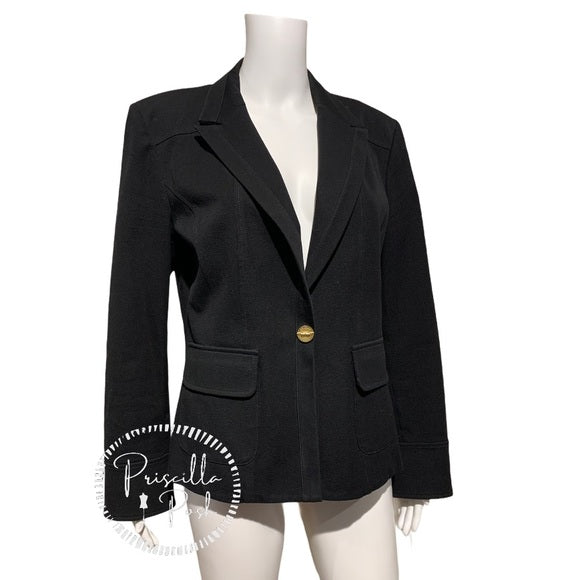 St. John Sport Black Fitted Blazer / Jacket