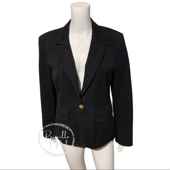 St. John Sport Black Fitted Blazer / Jacket