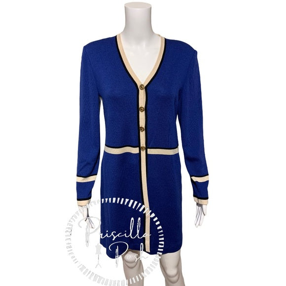 St. John Collection Santana Knit Long Dress Jacket