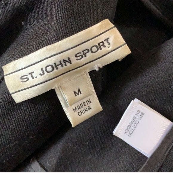 St. John Sport Black Fitted Blazer / Jacket