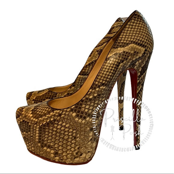 Christian Louboutin Python Daffodile 160 Pumps