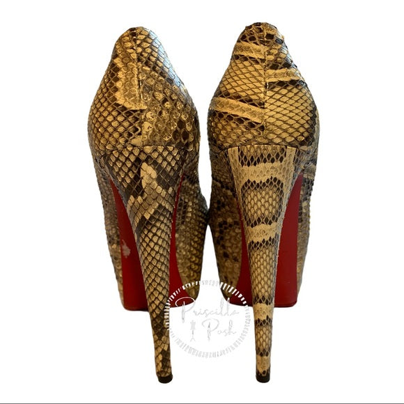 Christian Louboutin Python Daffodile 160 Pumps